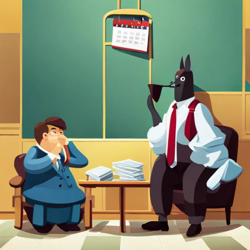 Horn Funding on a phone call, setting a meeting with a big calendar behind them