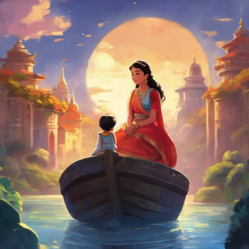 And so, the little princess, Bhairavi, continued her adventures in the magical kingdom, but this time, she did so with a newfound wisdom and understanding. She promised to remember the importance of listening to mummy and papa, knowing that their love and guidance would always protect her. And they all lived happily ever after in the magical kingdom, where Bhairavi's bravery and newfound wisdom were celebrated by all. The end.