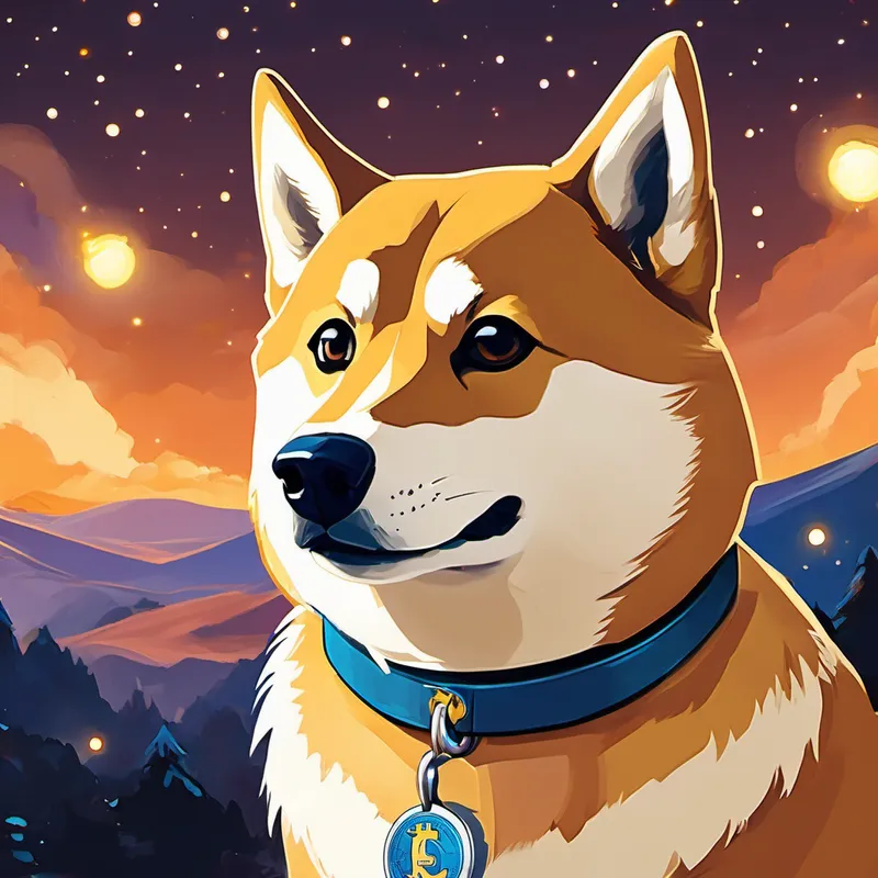 Doge, being brave and determined, knew he had to do something to save his home. He looked up at the sparkling Dogecoin logo on his collar and heard a whisper from Dogecoin itself. "Doge, you have the power to bring joy and positivity to everyone. Use your power to overcome the fear and uncertainty!" With newfound courage, Doge set out on thrilling adventures across Cryptopia. His first stop was the village of HODLville, where the residents were consumed by doubts about holding onto their Dogecoins. Doge sat with them and shared stories of people who believed in Dogecoin's potential and stayed strong through difficulties.