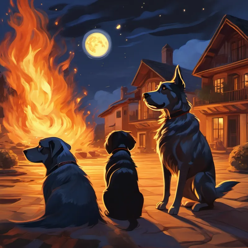 Perro lunar salva a una familia de un incendio