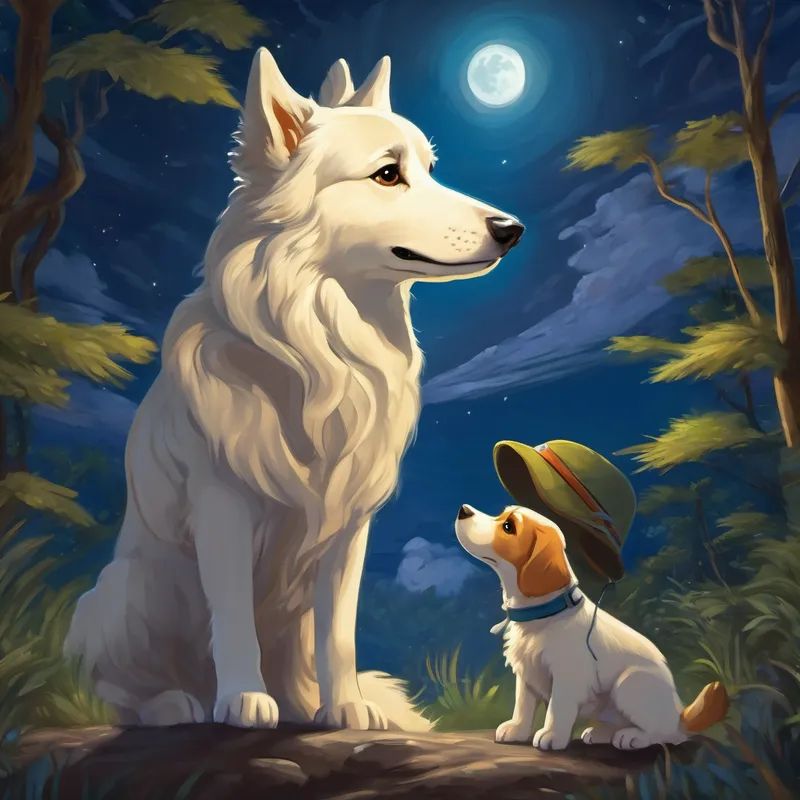 Perro lunar ayuda a rescatar a unos niños perdidos