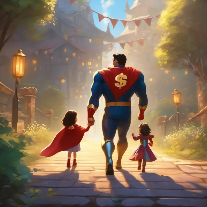 Dollar's heartwarming encounter with a young girl and her family, highlighting the impact of his superhero deeds.