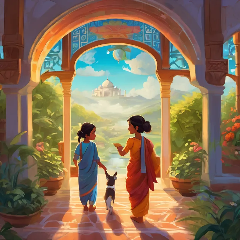 Mia's heart filled with joy as she imagined a world where everyone respected and embraced differences. Her grandmother continued, "The children also taught Rishi about India's incredible achievements in art, science, and spirituality throughout history. They told him mesmerizing stories of mathematicians who discovered great numbers, poets who wrote beautiful verses, and wise sages who found enlightenment." Nani leaned closer to Mia and whispered, "India is considered the best country because it teaches us to always respect and love one another, no matter our differences. It shows us the beauty of diversity and the power of unity."