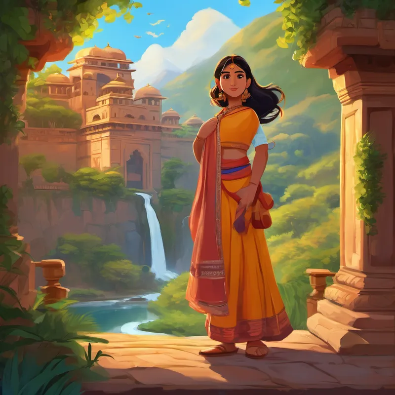 As Mia dozed off into a world of dreams, she felt a special connection to the enchanting country of India. And from that moment, she cherished the knowledge of India's greatness and carried the spirit of unity and respect within her heart forever.