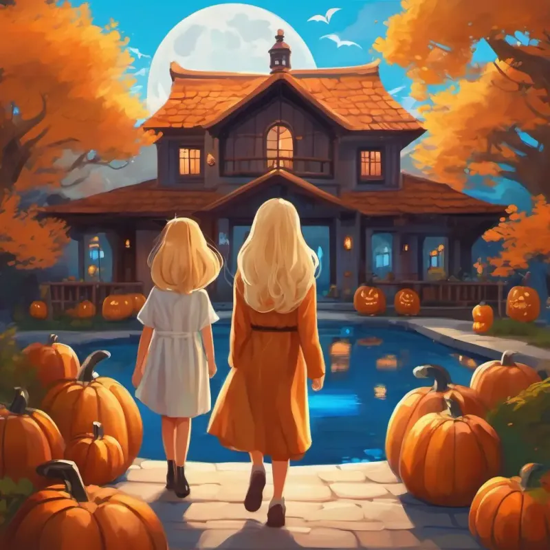 The story takes place at a spa, where A curious girl with blonde hair and bright blue eyes and her mommy, A loving mommy with long brown hair, go to relax and have fun.