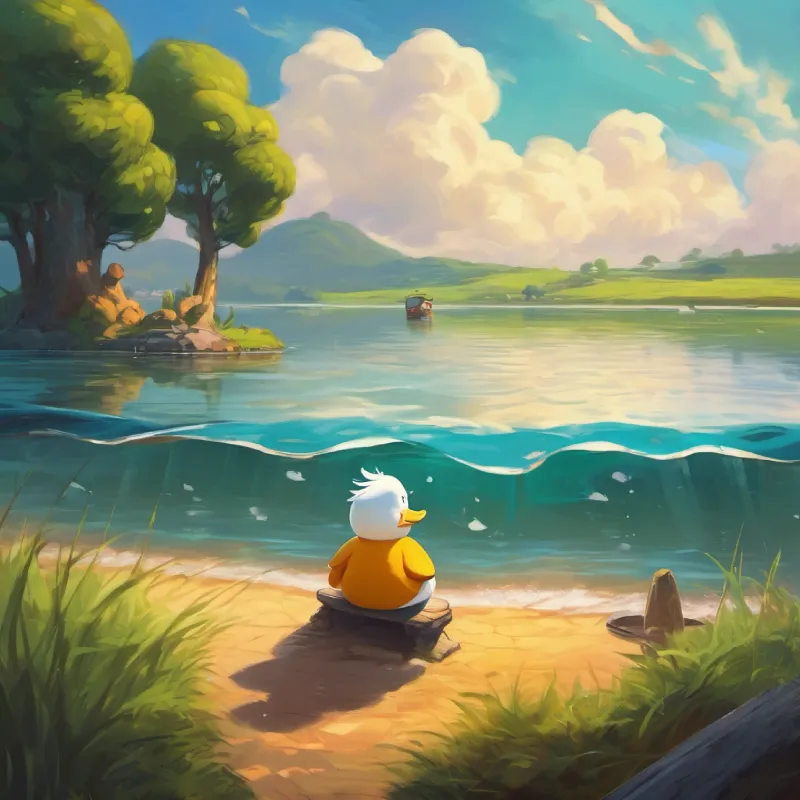Donald misses his home and regrets not being able to swim.