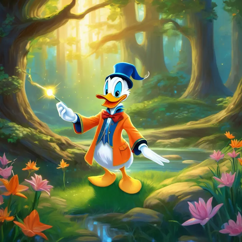 Donald Duck accidentally turns Whiskers the Wizard into a carrot in an enchanted forest, but Luna and the Enchantment Lily reverse the spell, reminding Donald of kindness.