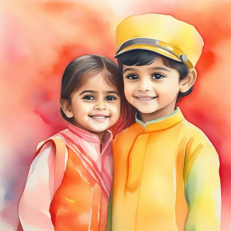 Aaradhya: kind-hearted and helpful, colors: warm and cheerful becoming a role model, colors: admired and respected