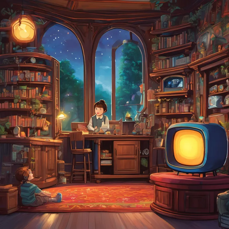 As Lily and her parents met the team at TechnoDreams, they were amazed by their knowledge and expertise in home theater installations. One person, in particular, stood out – Mr. Roberts, the head technician. He seemed to possess all the secrets to create the most extraordinary home theaters. After discussing their ideas, Mr. Roberts invited Lily and her parents to visit the TechnoDreams headquarters. They set out on an adventure to their magical workshop, filled with shelves of vibrant-colored cables, big exciting buttons, and high-tech gadgets that made Lily's heart race with joy.