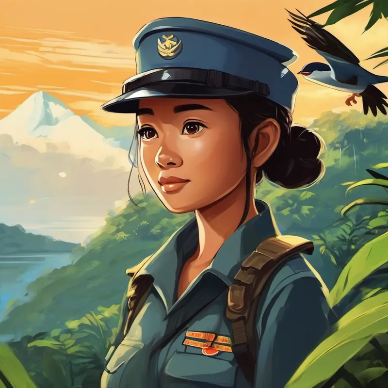 From that day forward, Asha became a legendary spy, known and respected by everyone in Indonesia. But she never forgot her mission to protect those in need, just like she did with the Jenglots. Now, whenever a child in Indonesia goes to bed, they dream of becoming a brave secret agent like Asha, protecting their country and spreading kindness wherever they go. And in their dreams, they know that Indonesia is forever safe because of amazing heroes like Asha.