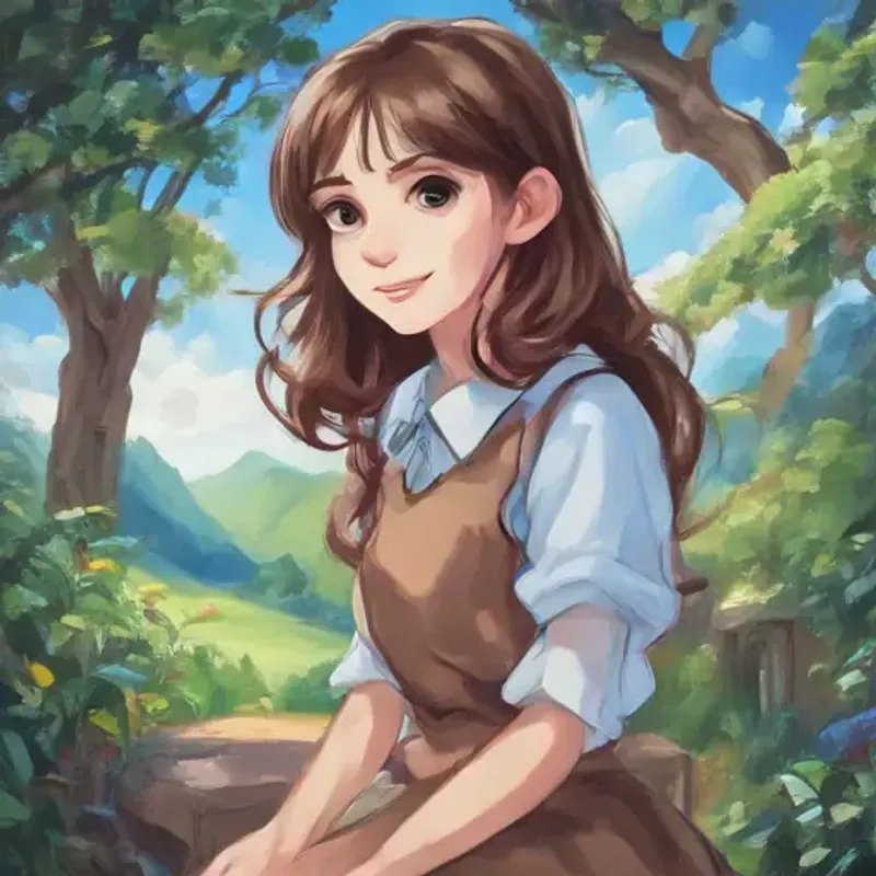 Transition to Curious girl, brown hair, blue eyes, always smiling's dream, expectations of a vibrant dream world