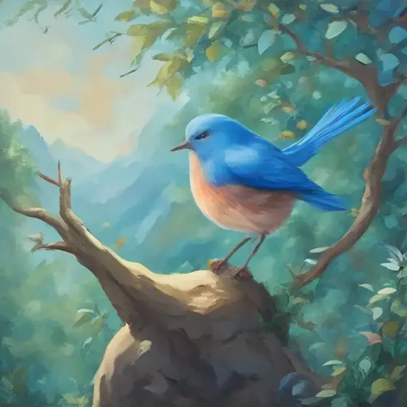 Blue bird's tale of overcoming challenges