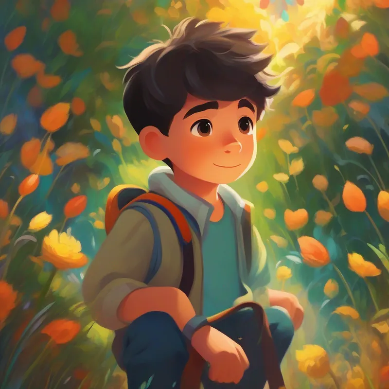 A boy with dreams, full of strength and determination. finding supportive friends