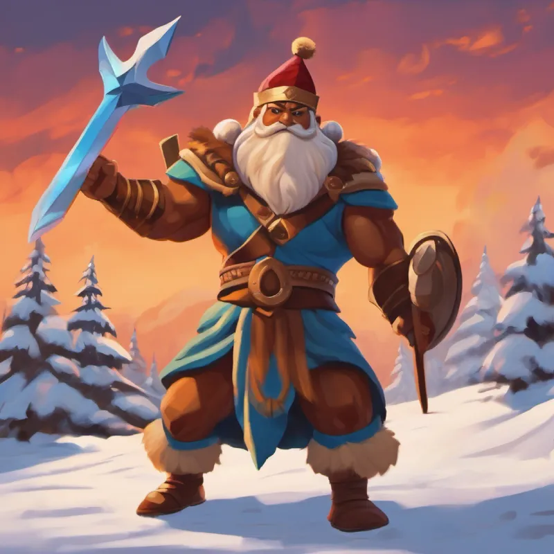 Giant warrior, tanned skin, dark eyes, intimidating taunting, Israelites scared