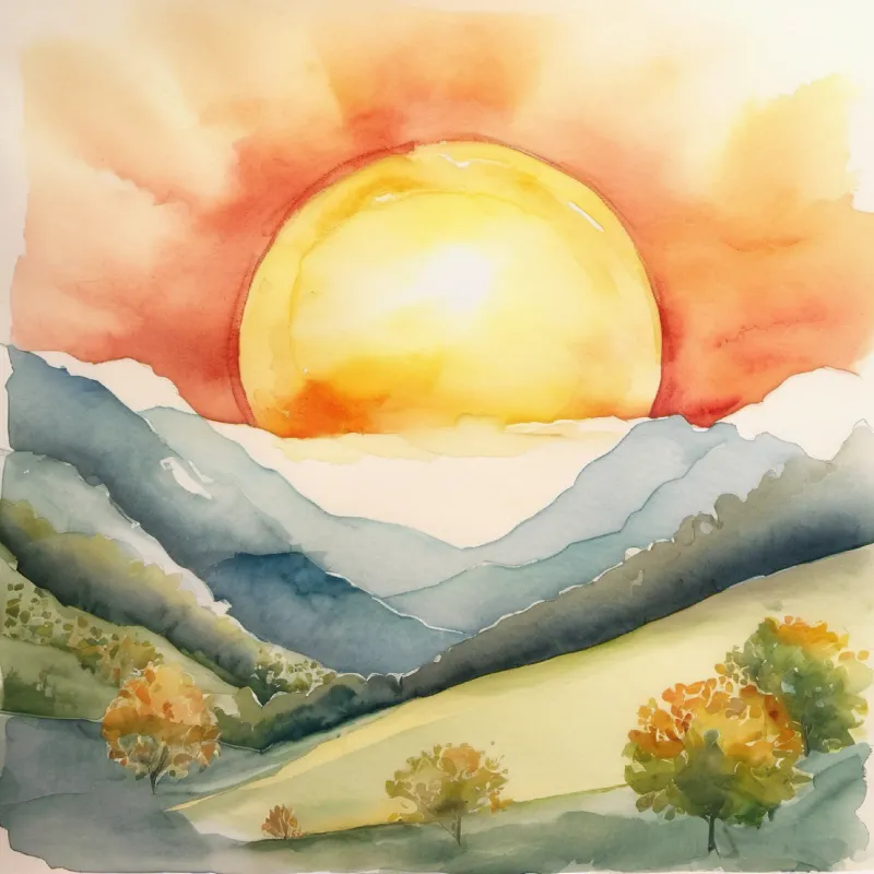 The sun indicates the air's role.