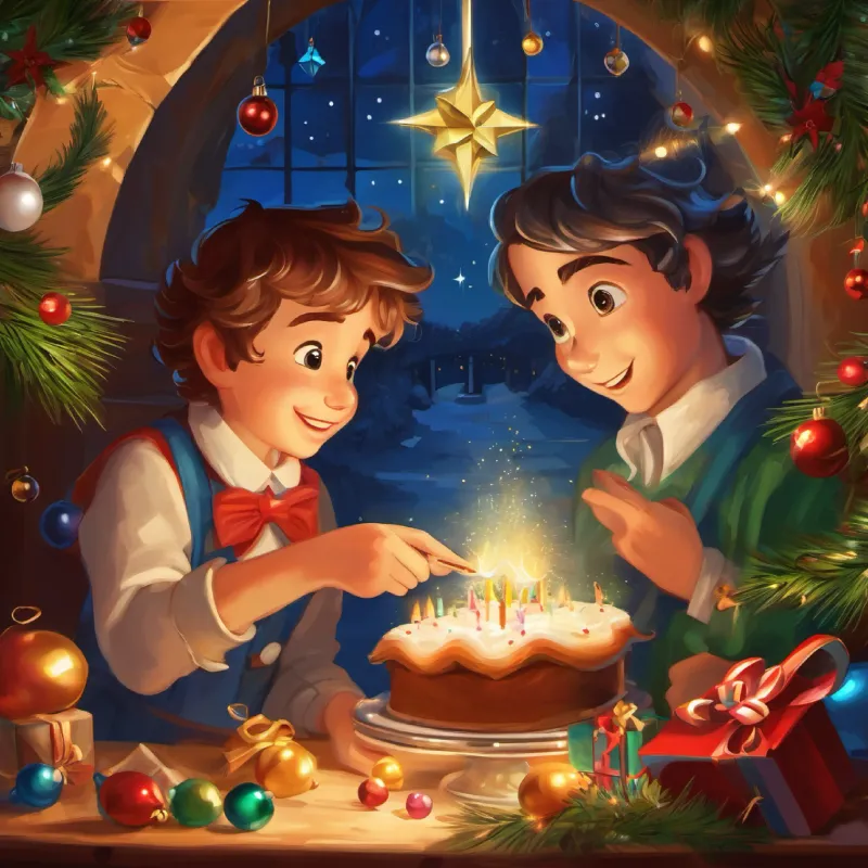 Fratello grande, protettivo, piumaggio chiaro plans a birthday treasure hunt for Piume lucenti, occhi curiosi, cuore gentile.