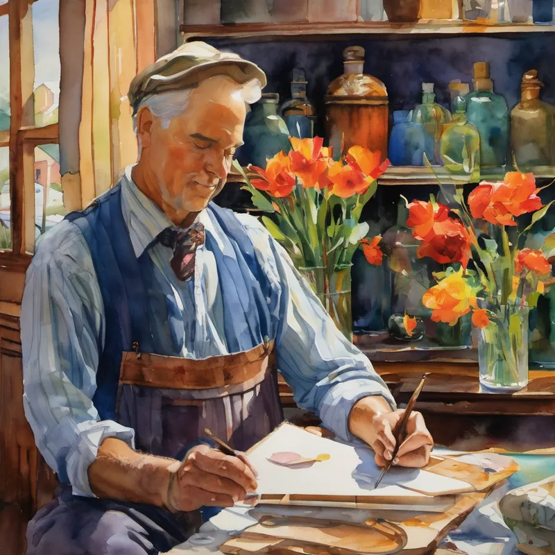 Once upon a time in the quaint town of Brushville, there lived a skilled and famous painter named Benjamin. His extraordinary ability to capture emotions and stories on canvas had made him renowned throughout the country. Everywhere you went, Benjamin's artwork could be seen adorning the walls of galleries, museums, and even the homes of royalty. Benjamin's vibrant artistic career came to an abrupt halt one gloomy evening when he was involved in a terrible car accident. In the blink of an eye, he lost both his hands, the very tools that brought his masterpieces to life. While he slowly recovered from his injuries, Benjamin felt a profound sense of loss and despair. How could he ever paint again without his hands?