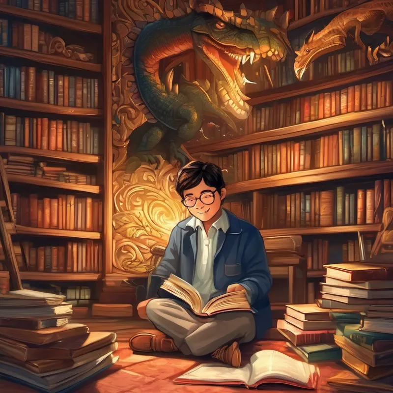 El tiempo pasó y Ernesto se convirtió en un excelente lector. Leía de todo, desde cuentos de hadas hasta libros de ciencia. Compartía sus historias favoritas con los demás y se sentía muy orgulloso de sus logros. Desde aquel día en el prado, Ernesto no dejó de leer y aprender cosas nuevas. Se convirtió en el dinosaurio más sabio de todo el reino y, gracias a su amor por la lectura, descubrió que siempre había algo nuevo que aprender en cada página.